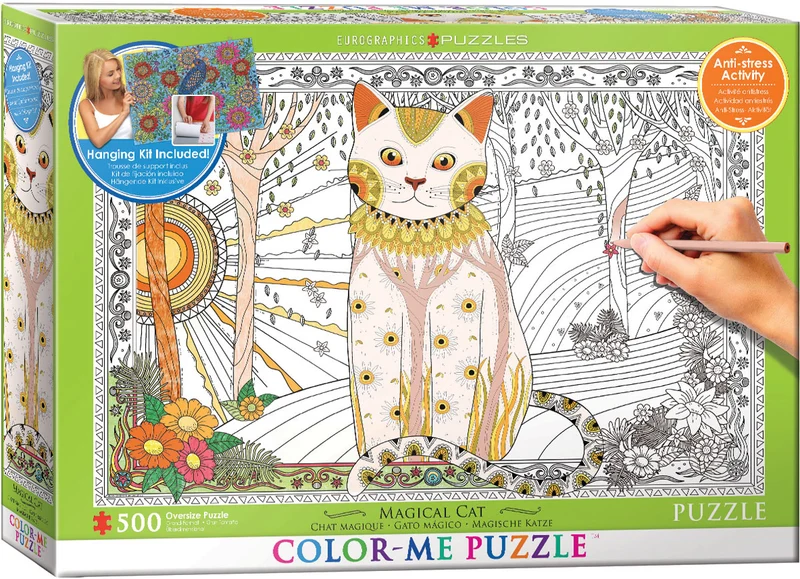 Magical Cat Color-Me Puzzle (Chat Magique)