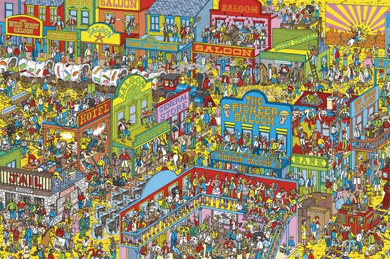 Ravensburger Where's Waldo? Cowboy Style [Où est Charlie? Charlie Chez les Cow-Boys]