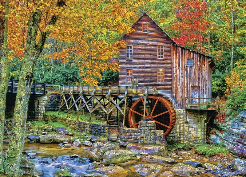 Glade Creek Grist Mill (Le moulin a broyer le grain)