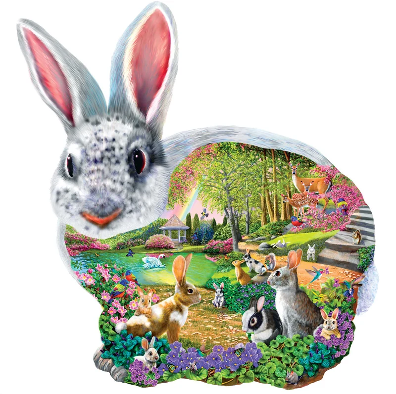 Bunny Hollow, Mary Thompson (Shaped Puzzle)