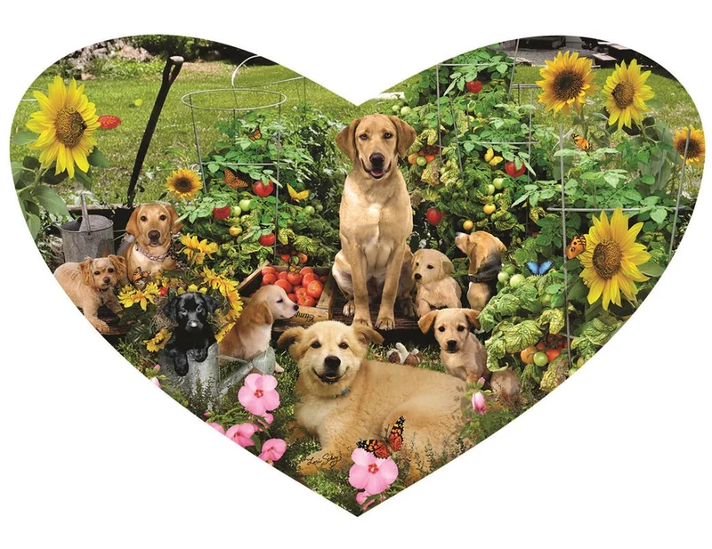 Puppy Heart, Lori Schory (Shaped Puzzle)