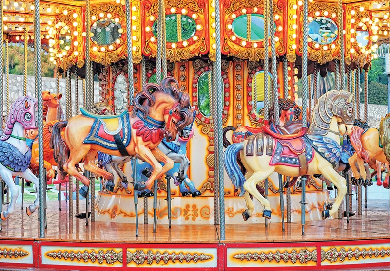 Vintage Carousel Horses