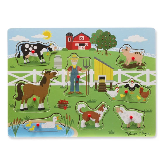 Old MacDonald's Farm (Peg Tray Puzzle)