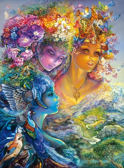 The Three Graces, Josephine Wall (Glitter Edition)