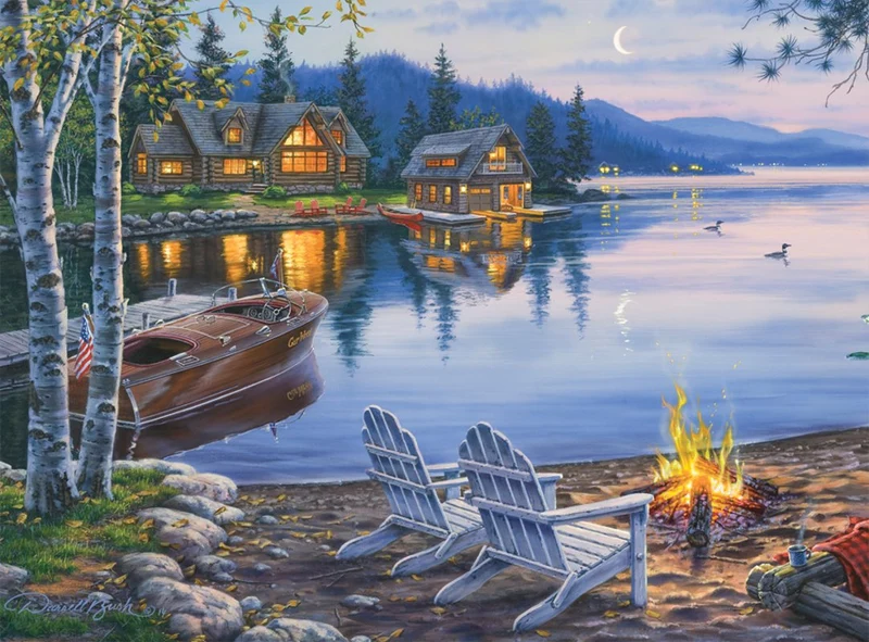 Lake Reflection, Darrell Bush