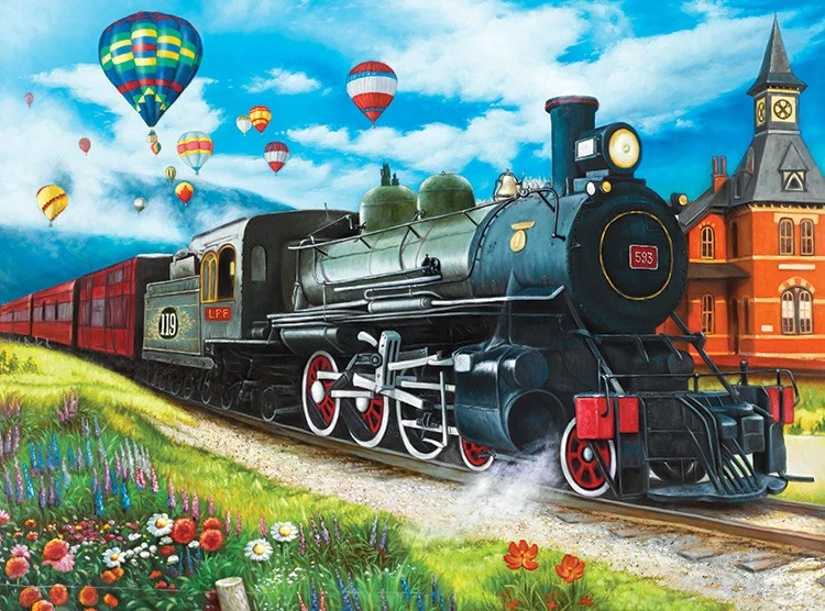 Steam Train at the Station, Vivienne Chanelle