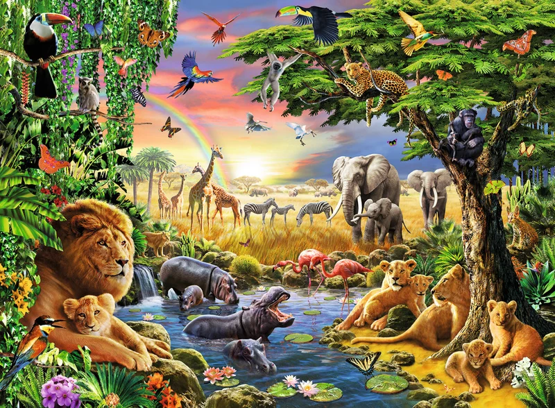 Ravensburger Evening at the Waterhole, Adrian Chesterman