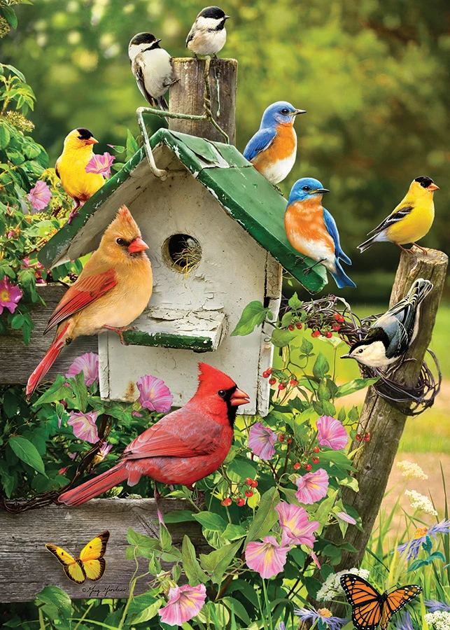 Singing Around The Birdhouse, Greg & Co. (Tray Puzzle)