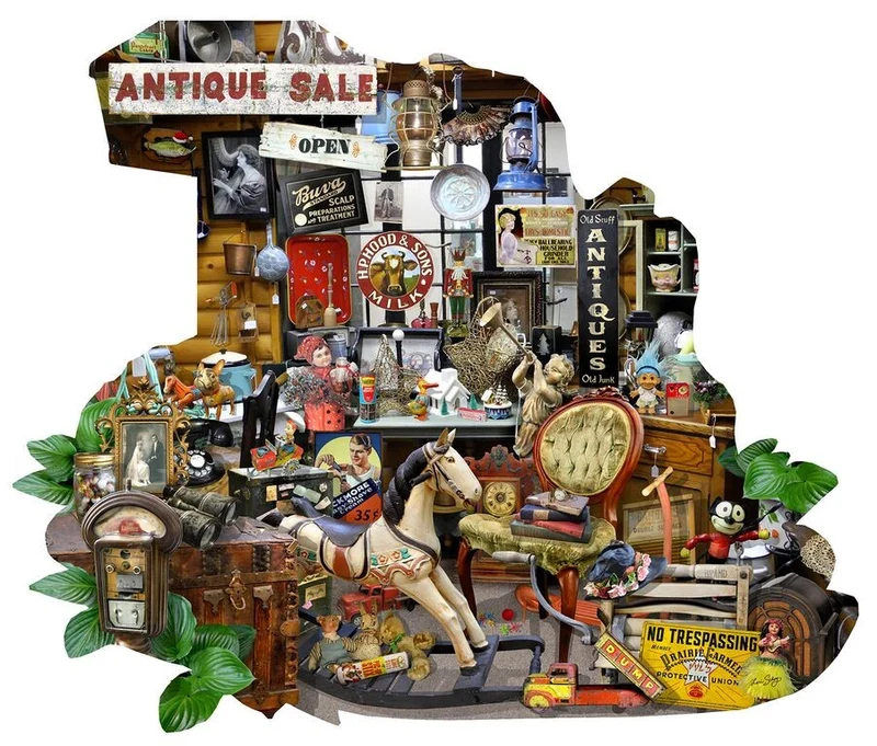 Antiques for Sale, Lori Schory (Shaped Puzzle)