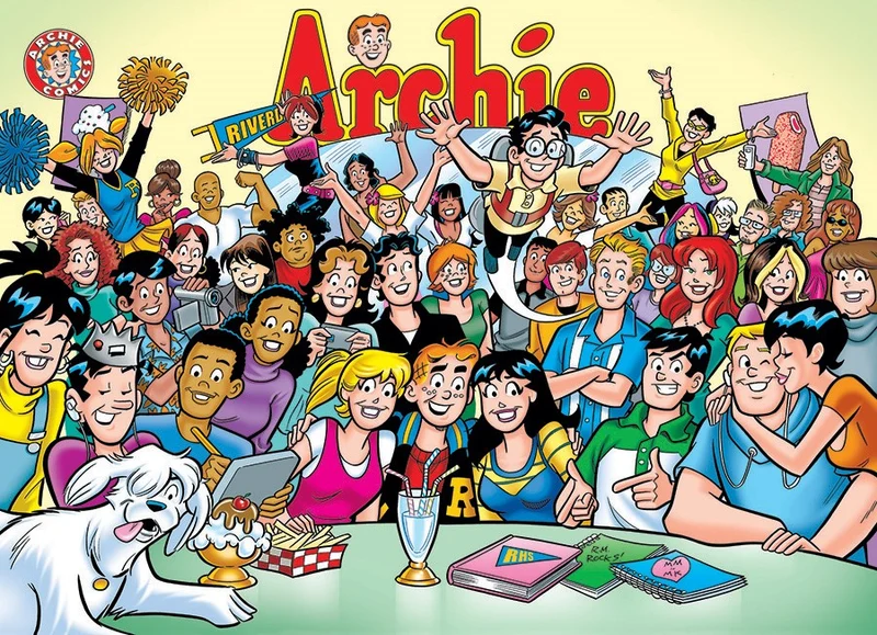 The Gang at Pop's - Archie Comics