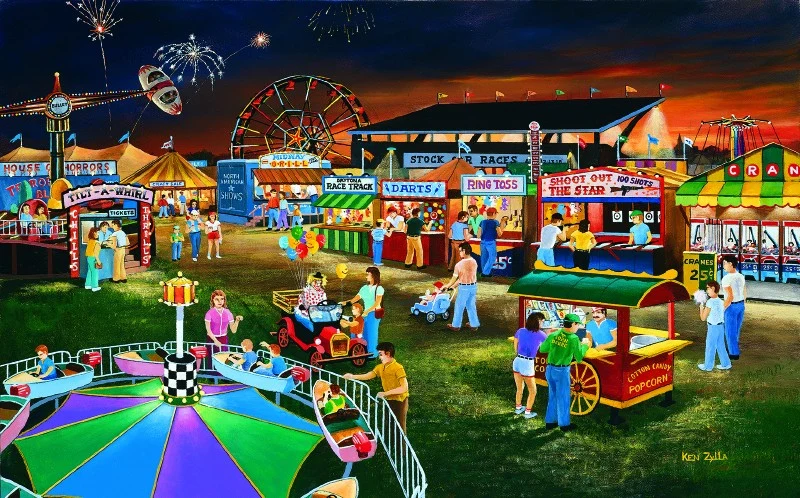 Evening at the Country Fair, Ken Zylla
