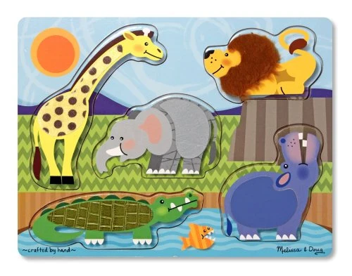 Zoo Animals Touch & Feel Puzzle
