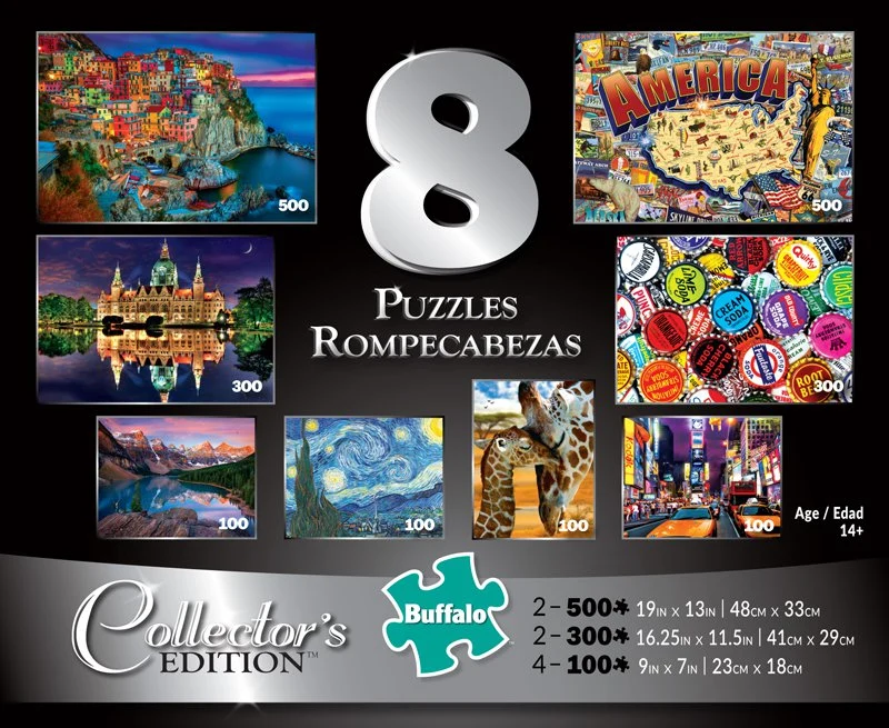 Collector's Edition 8-in-1 Puzzle Multi-Pack