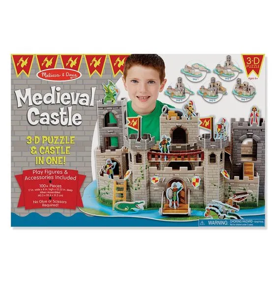 Medieval Castle, 3D Puzzle & Castle in one!