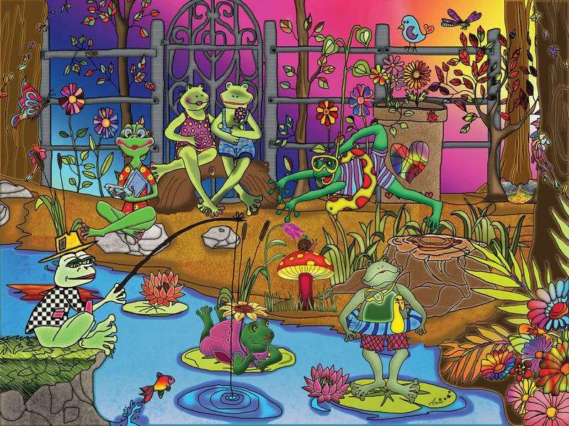 Frogs Day Off - Reversable, Exclusive Collection