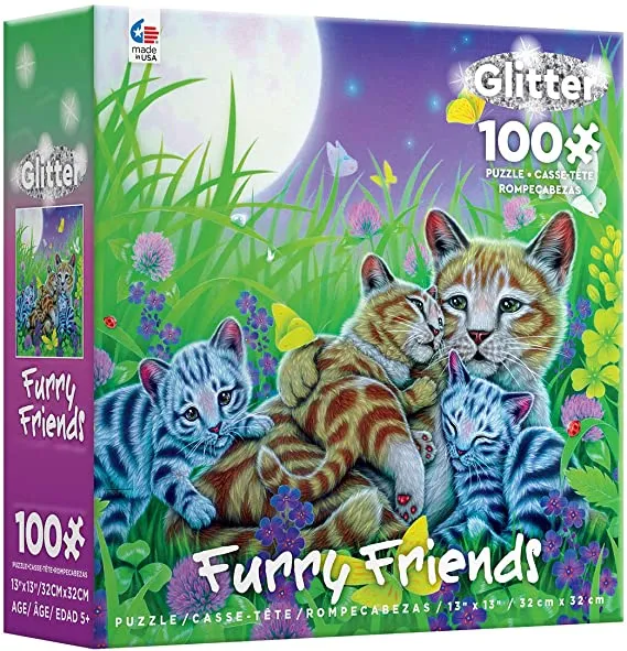 Furry Friends Glitter - Family Cat (100pcs)