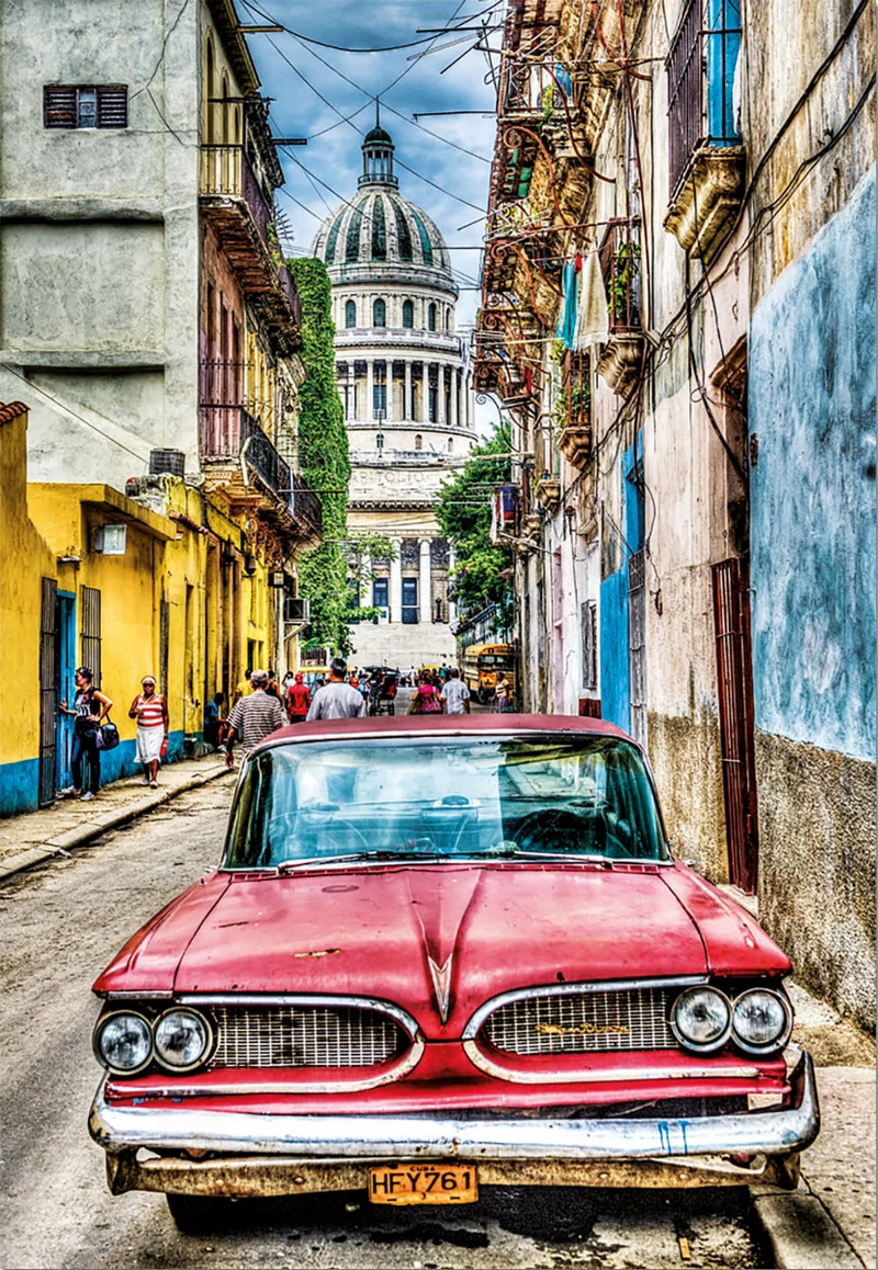 Vintage Car in Old Havana