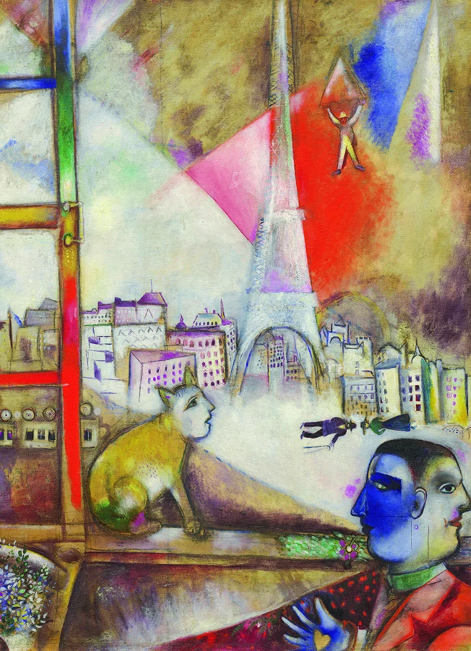 Paris Through the Window (Detail), Marc Chagall