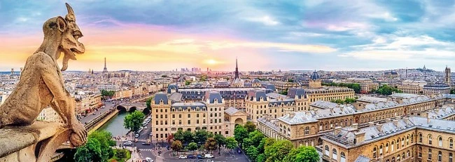 View from the Cathedral of Notre-Dame de Paris (Panorama)