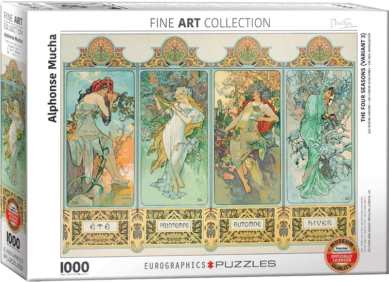 The Four Seasons (Variant 3), Alphonse Mucha