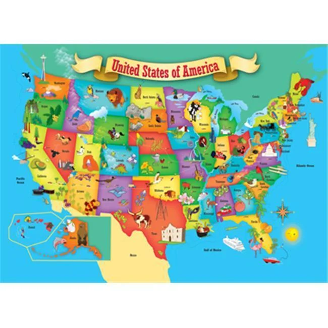 USA Map, United States of America