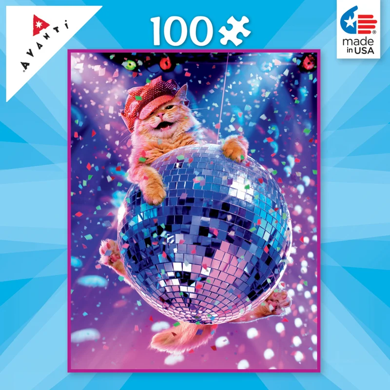 Avanti™ Kitty on Disco Ball- Mini Puzzles