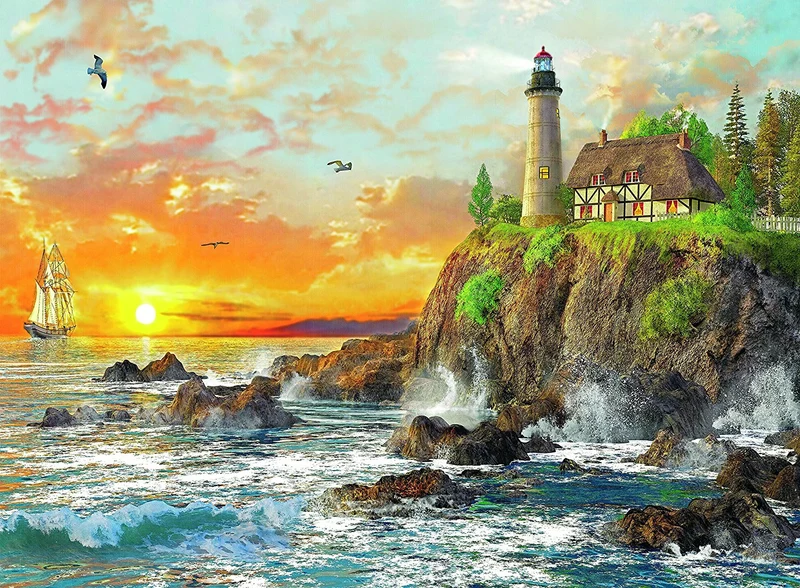 Sunset by the Rocky Coast, Dominic Davison