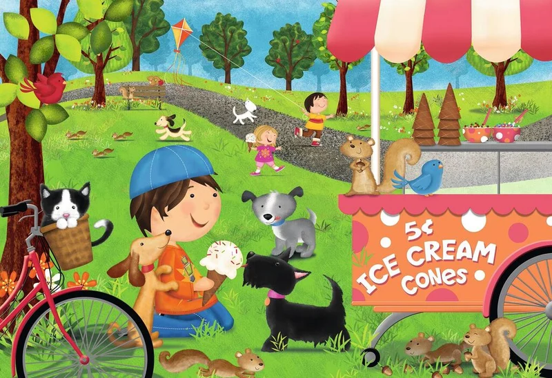 Ravensburger Dogs love Ice Cream (Super Sized Floor Puzzle)