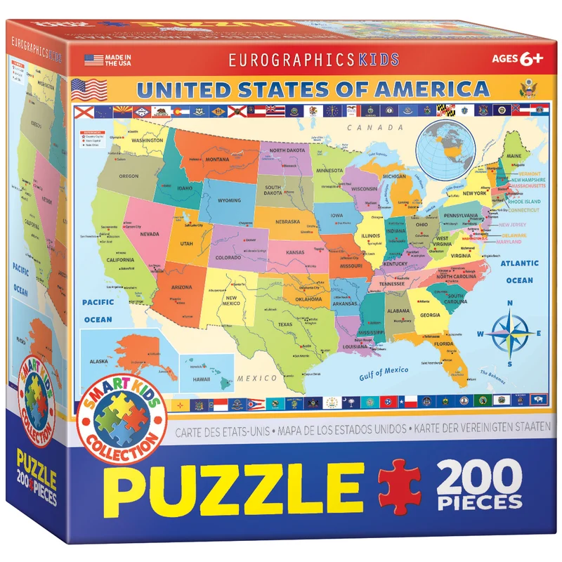 Map of the United States of America (200pcs)