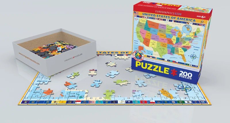 Map of the United States of America (200pcs)