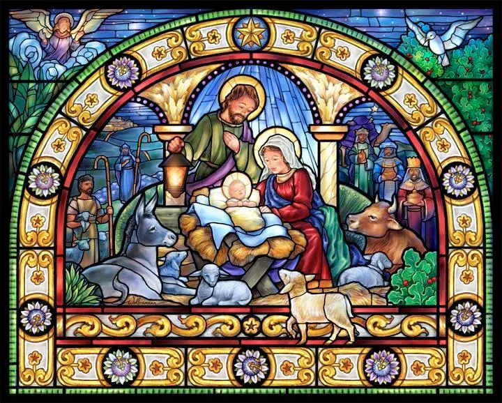 Stained Glass Holy Night, Randy Wollenmann