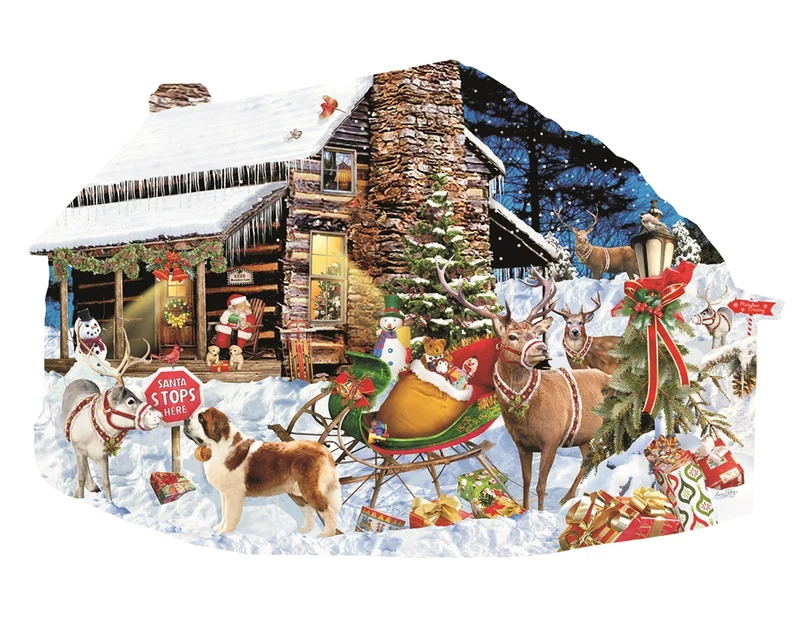 Santa's Rest Stop (Shaped)