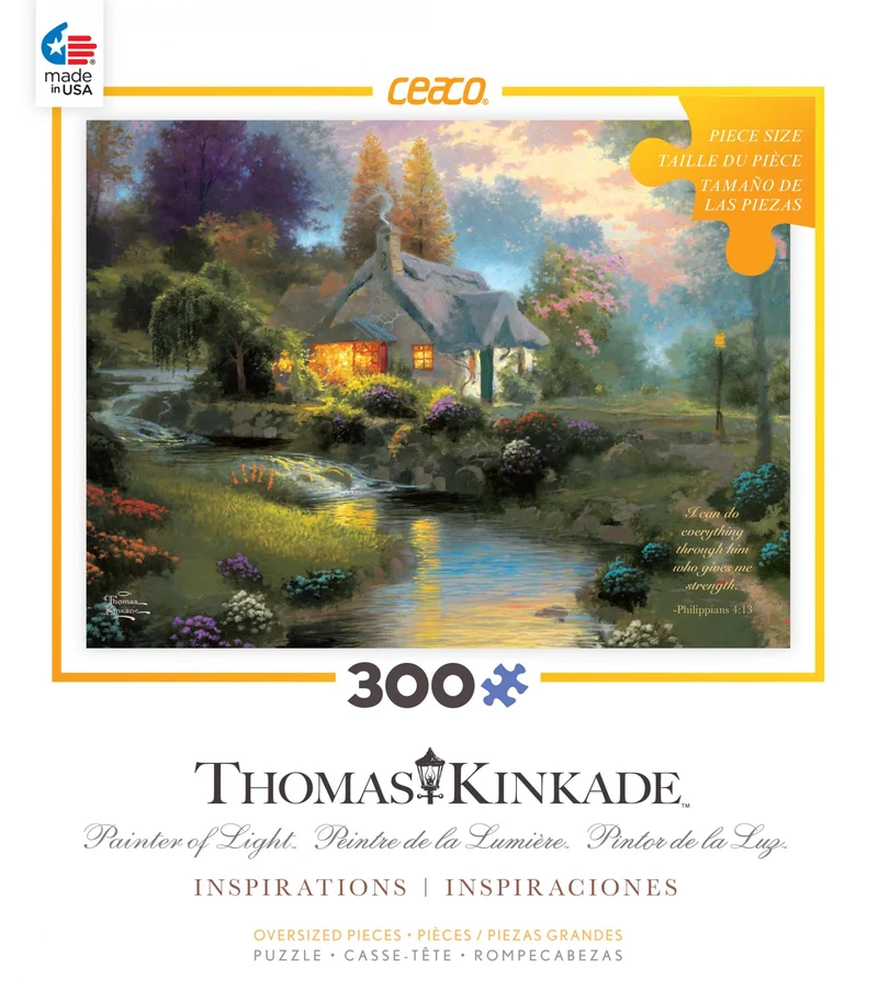Spring at Creekside Cottage, Thomas Kinkade