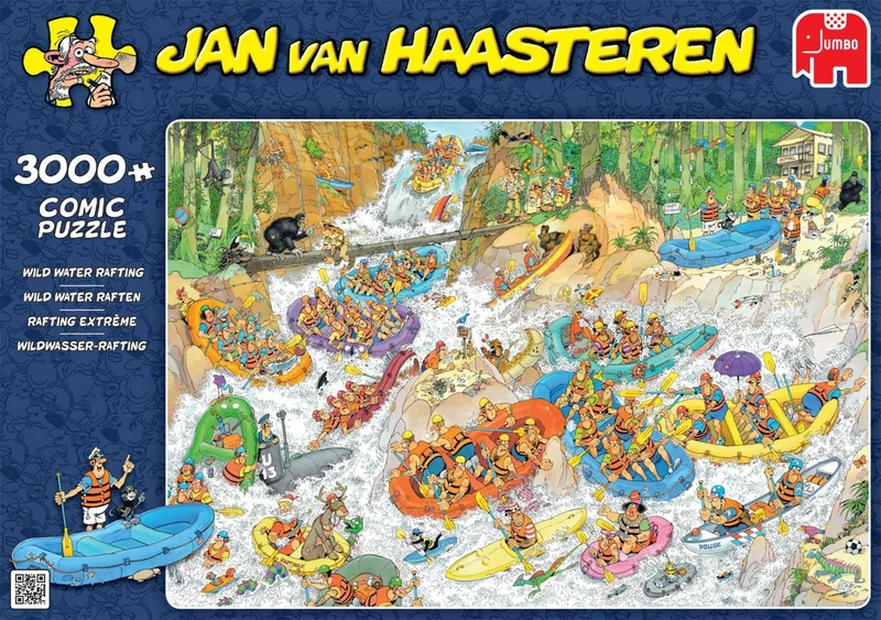 Wild Water Rafting, Jan van Haasteren