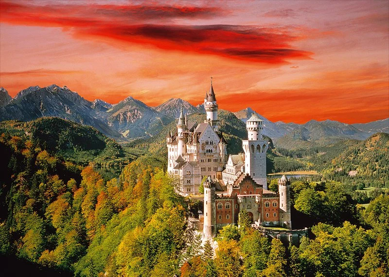 The Neuschwanstein Castle, Bavaria