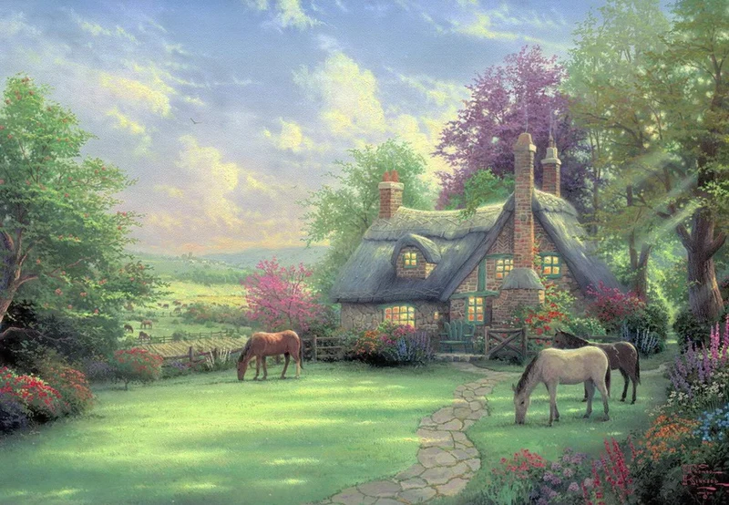 A Perfect Summer Day, Thomas Kinkade