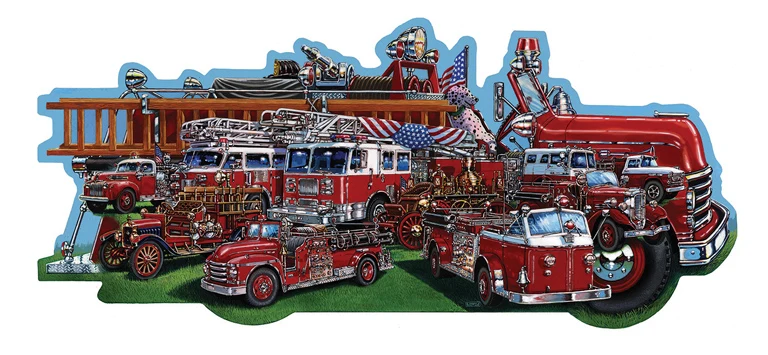 Classic Firetrucks (Shaped)