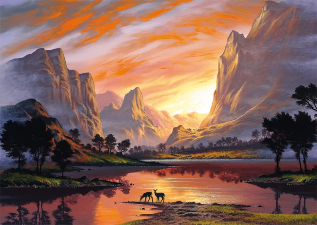 Rattenbury: Valley Bathed in Golden Light