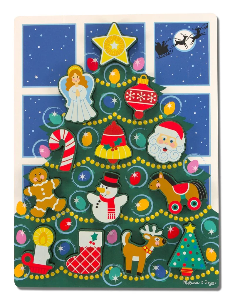 Wooden Chunky Puzzle-Christmas Tree