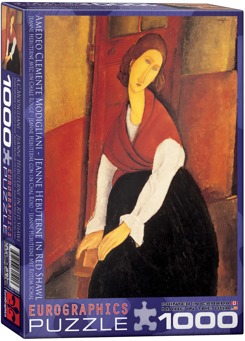 Jeanne Hebuterne in Red Shawl, Amedeo Clemente Modigliani