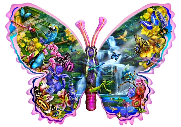 Butterfly Waterfall (Shaped)