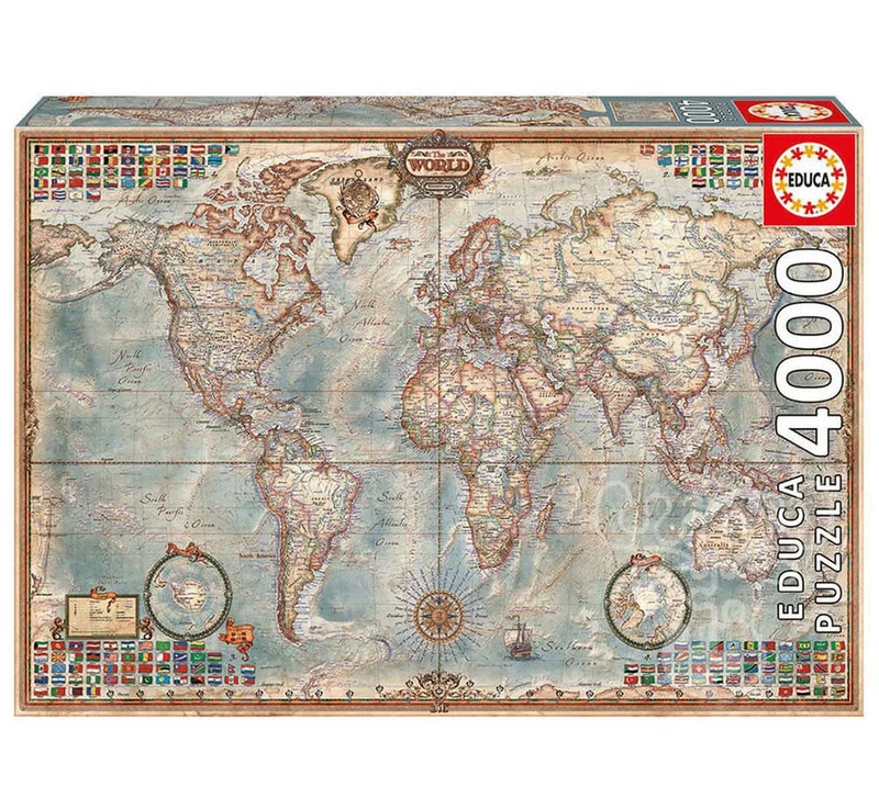 Political Map Of The World (4000pcs)