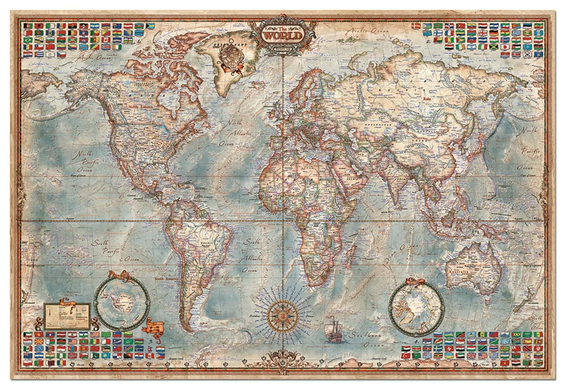 Political Map Of The World (4000pcs)