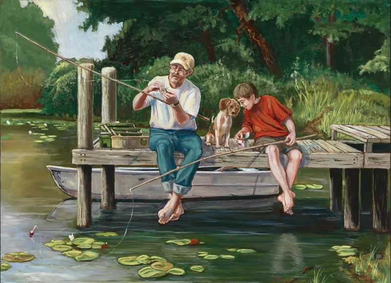 On the dock