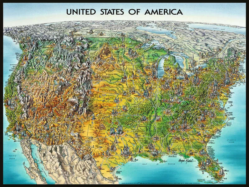 Ravensburger USA Map