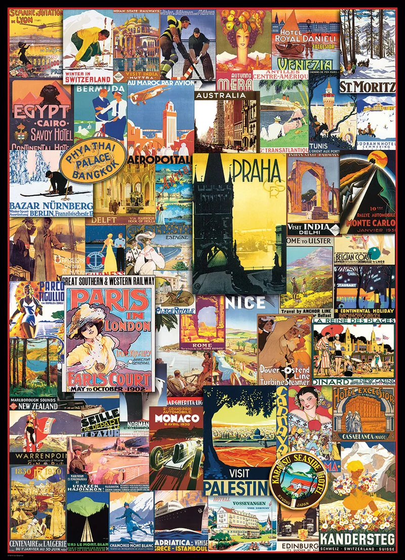 Travel around the World - Vintage Posters