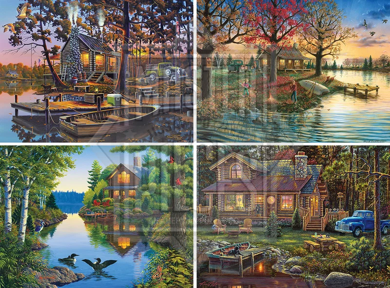 The Great Outdoors Assortment (Duck Season, Tucked Away, Autumn Sunset, Peace Like a River)