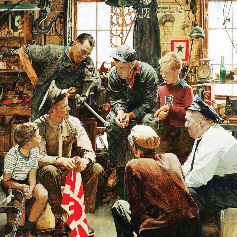 Saturday Evening Post - Homecoming Marine, Norman Rockwell (1000pcs)