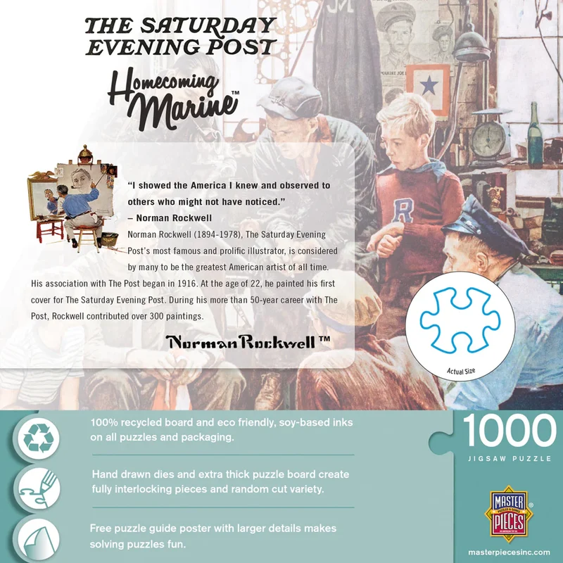 Saturday Evening Post - Homecoming Marine, Norman Rockwell (1000pcs)