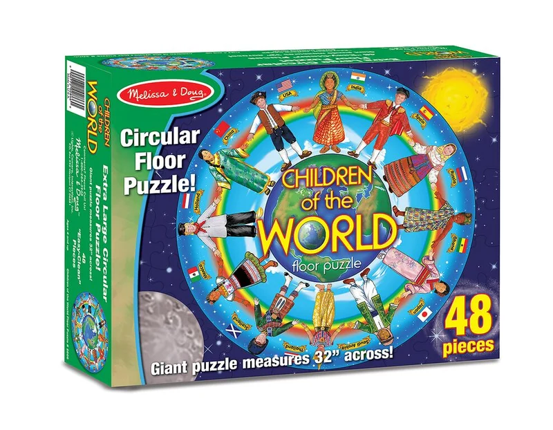 Children of the World Floor Puzzle (Children Around the World) (Shaped)
